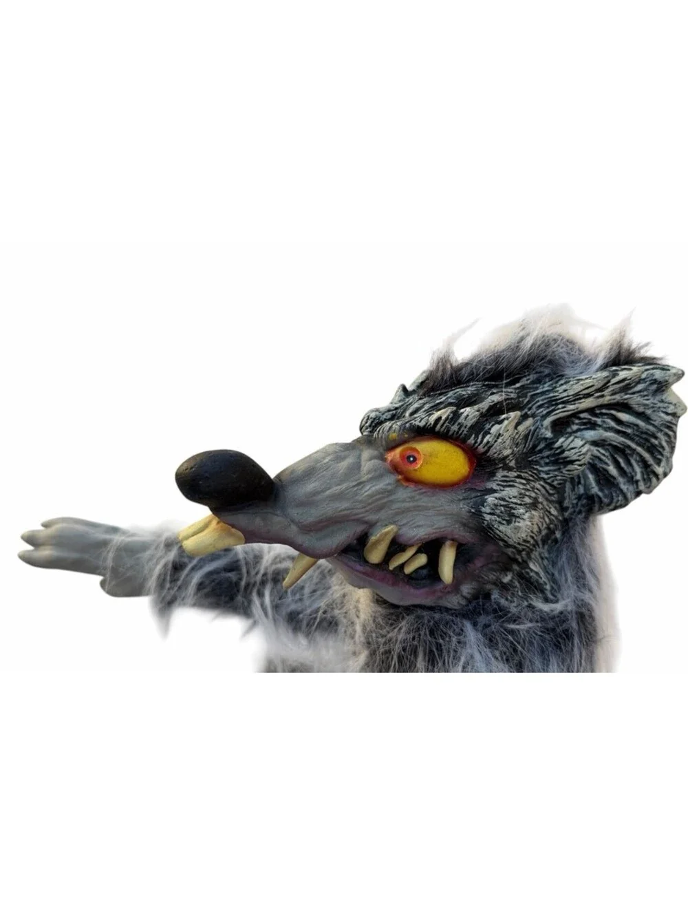 Vintage Halloween Zombie Rat Monster Decoration 17” Paper Magic Group 2001 Y2K